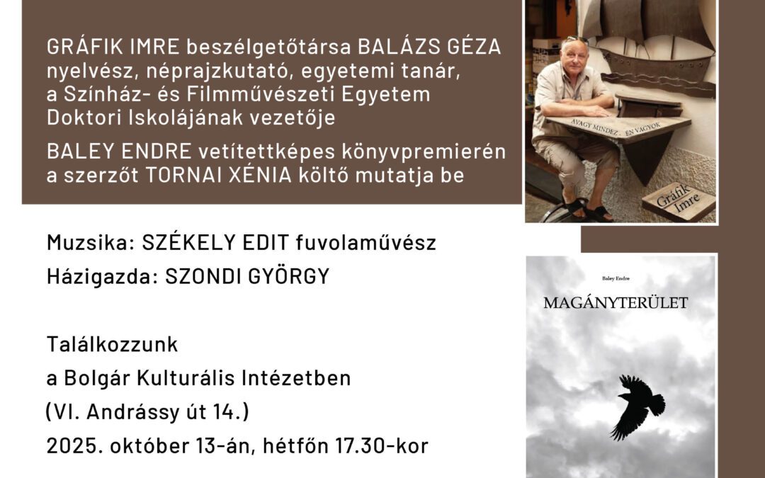 Gráfik Imre néprajzkutatóval beszélget Balázs Géza