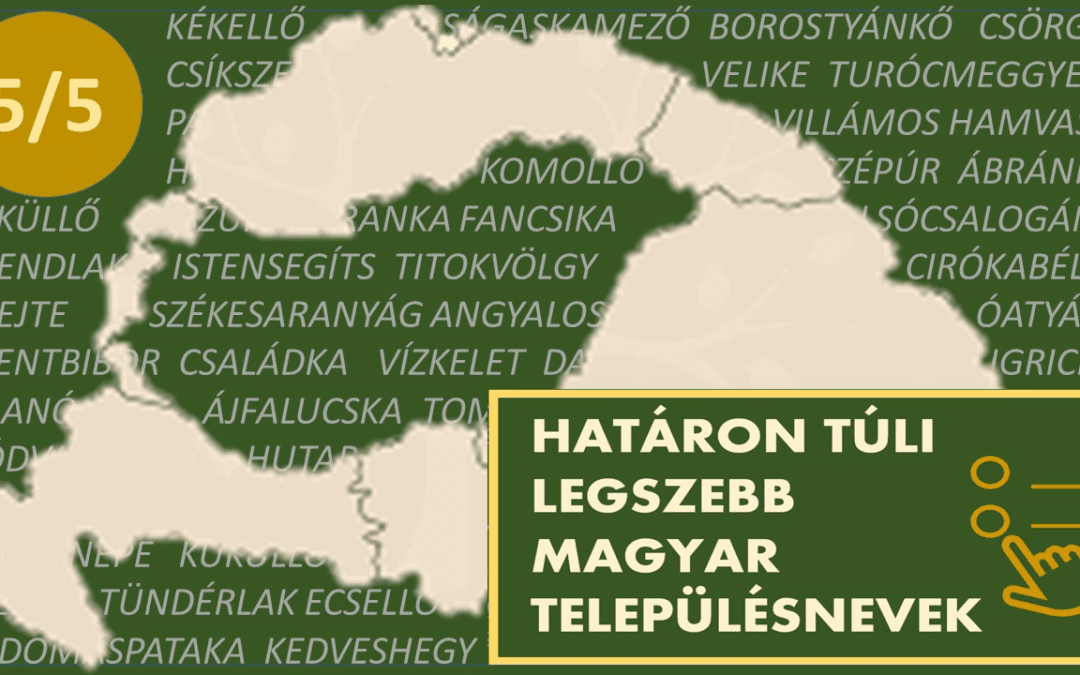 Keressük együtt a legszebb nevű településeket!